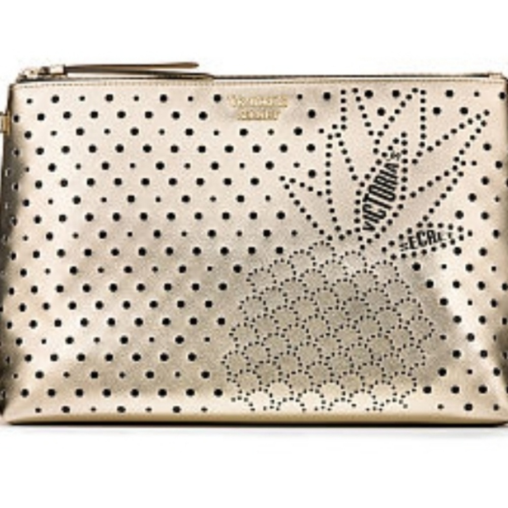 Victoria's Secret large Pineapple Pouch